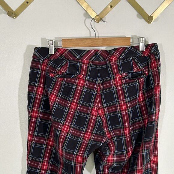 J.Jill Premium Bi Stretch Plaid Pants Size 14 Tall Pockets Preppy Holiday - Picture 6 of 6